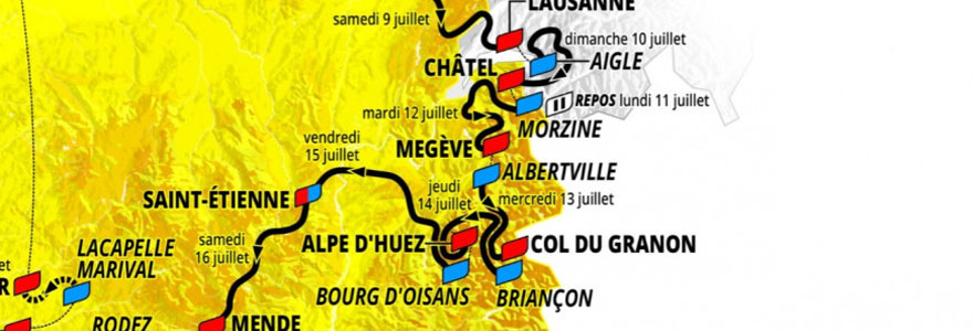 villes étapes du Tour de France