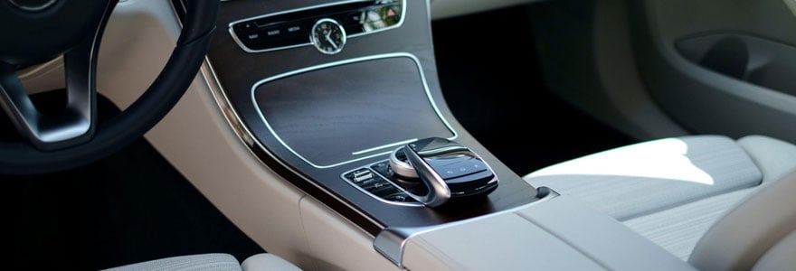 intérieur d'un véhicule de flotte