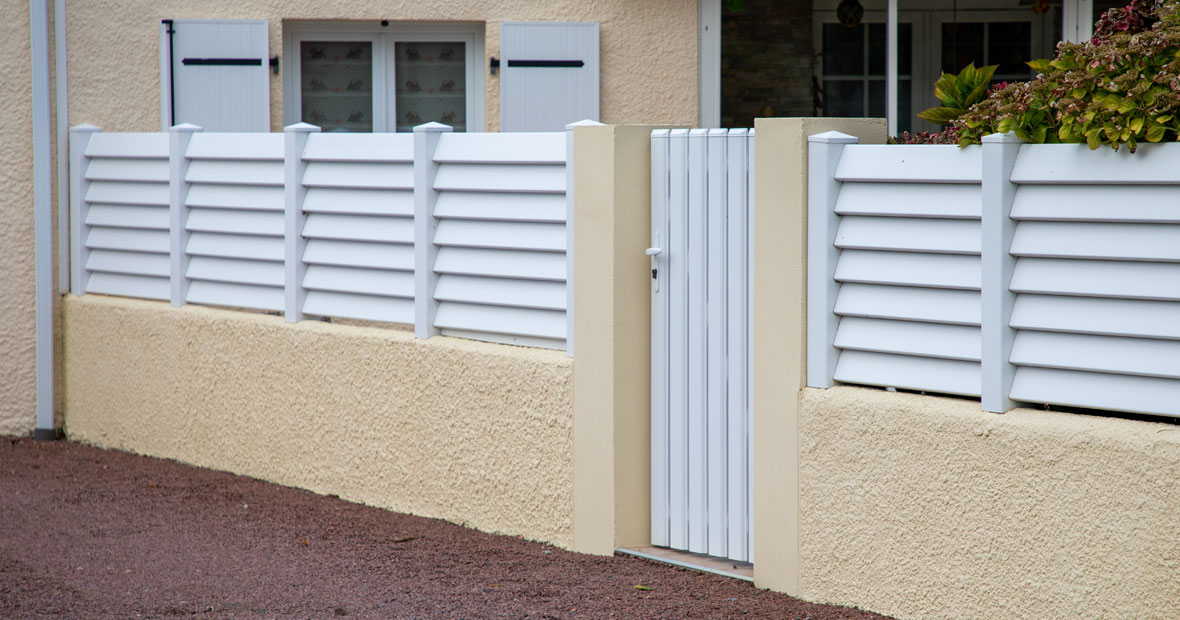 clôture en aluminium