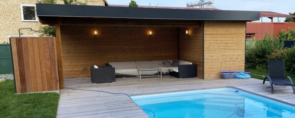 poolhouse en bois