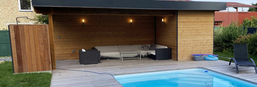 poolhouse en bois