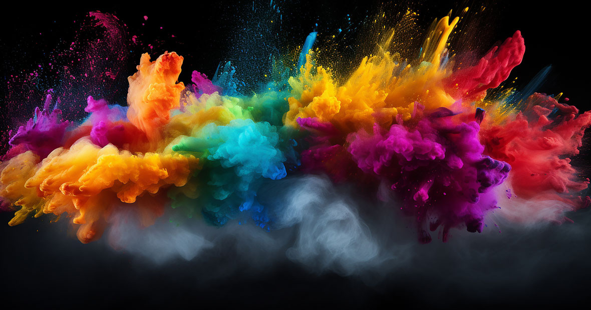 poudre colorée