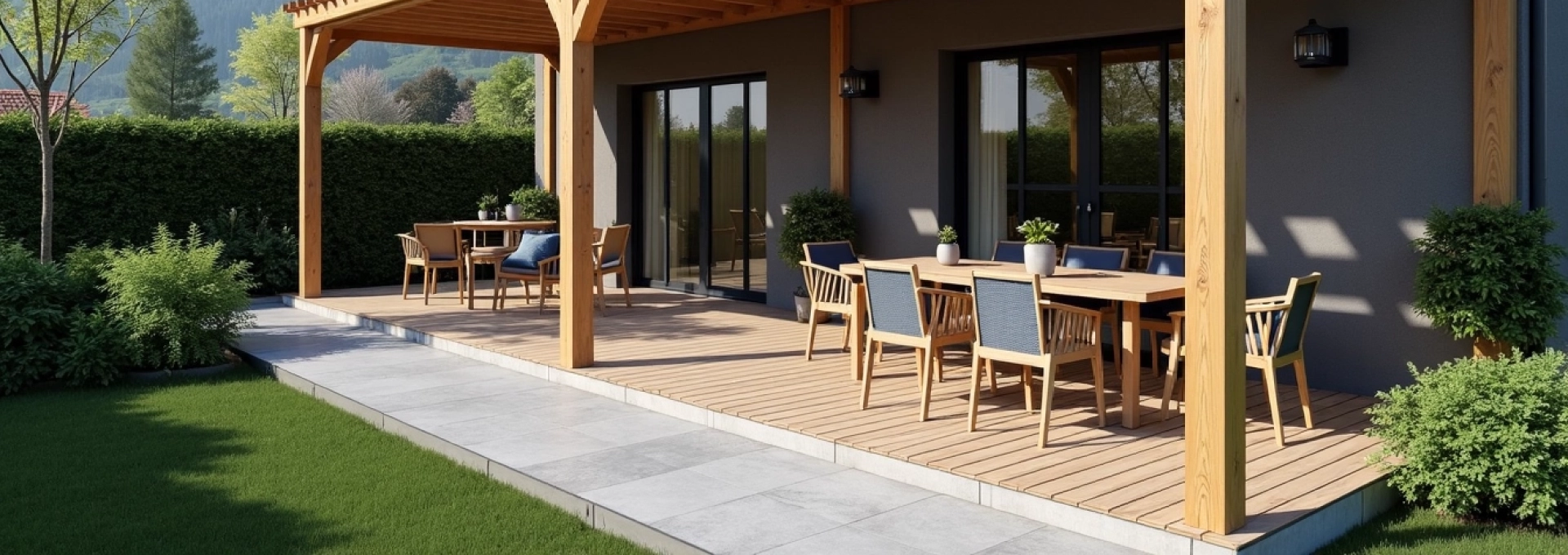 Pergola en Haute-Savoie