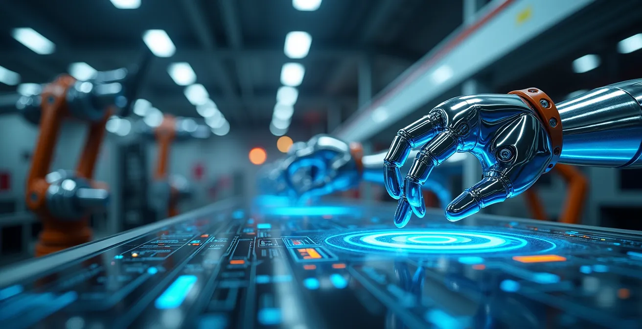 Équipements industriels modernes avec technologies d'automatisation avancées